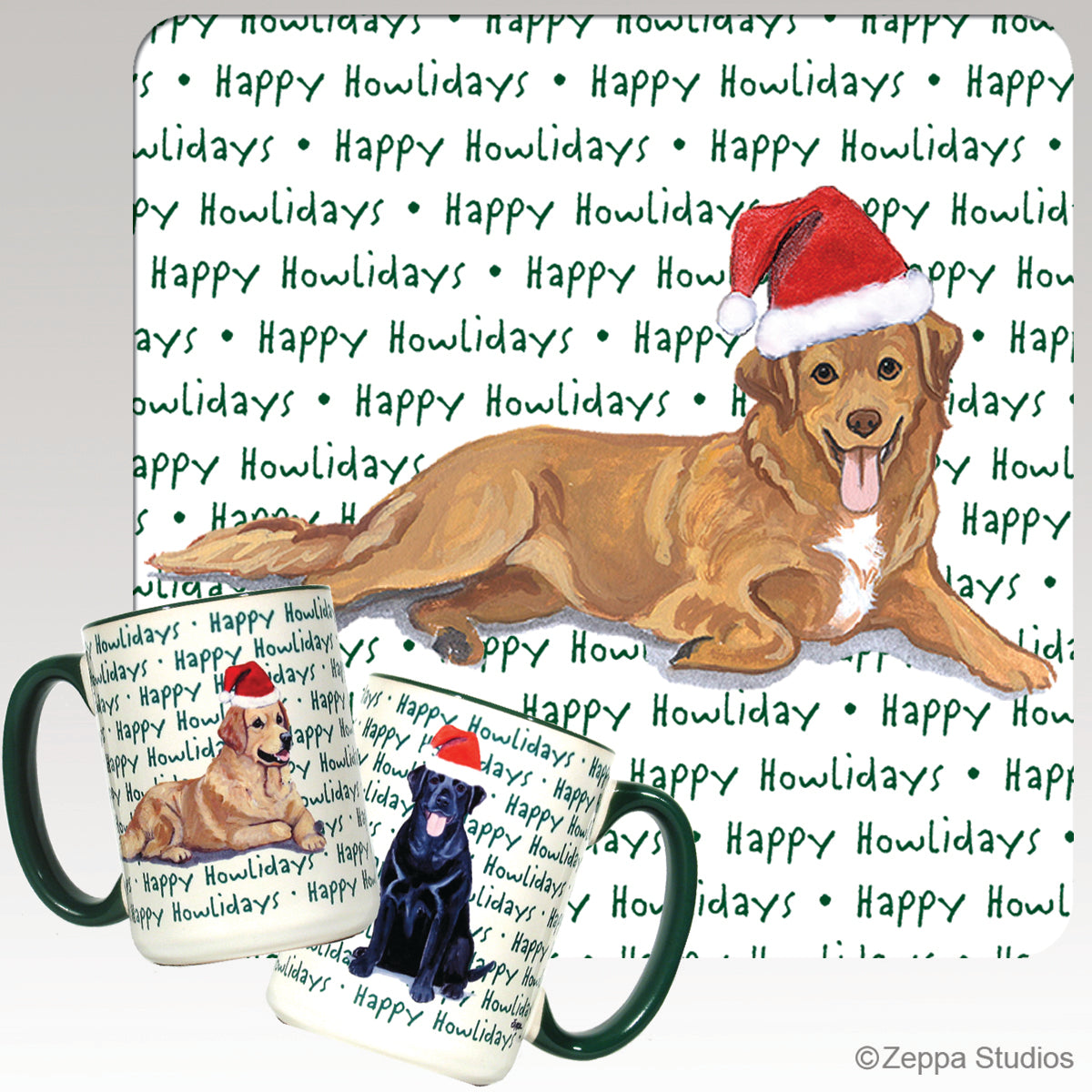 Nova Scotia Duck Tolling Retriever Christmas Mugs