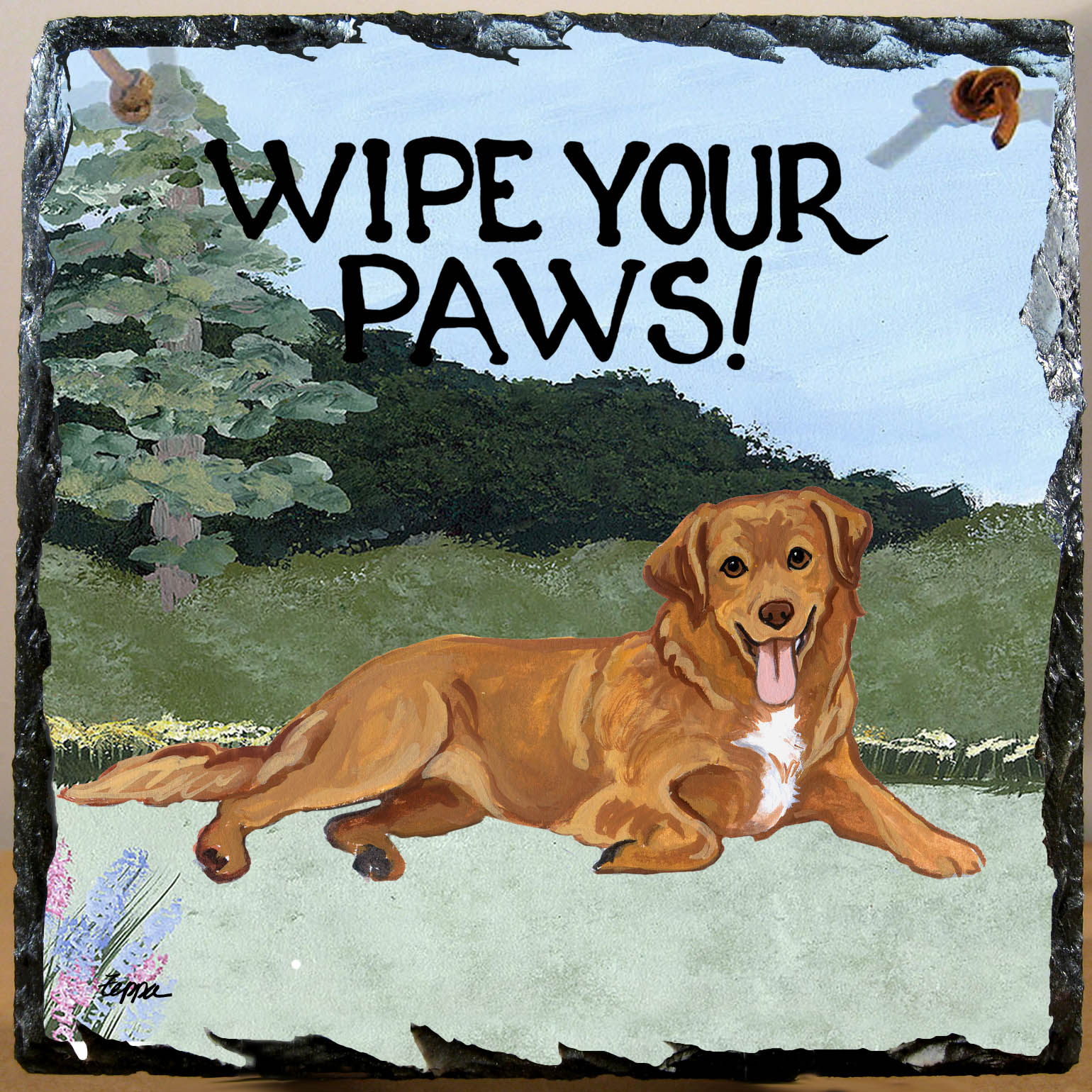Nova Scotia Duck Tolling Retriever Slate Signs