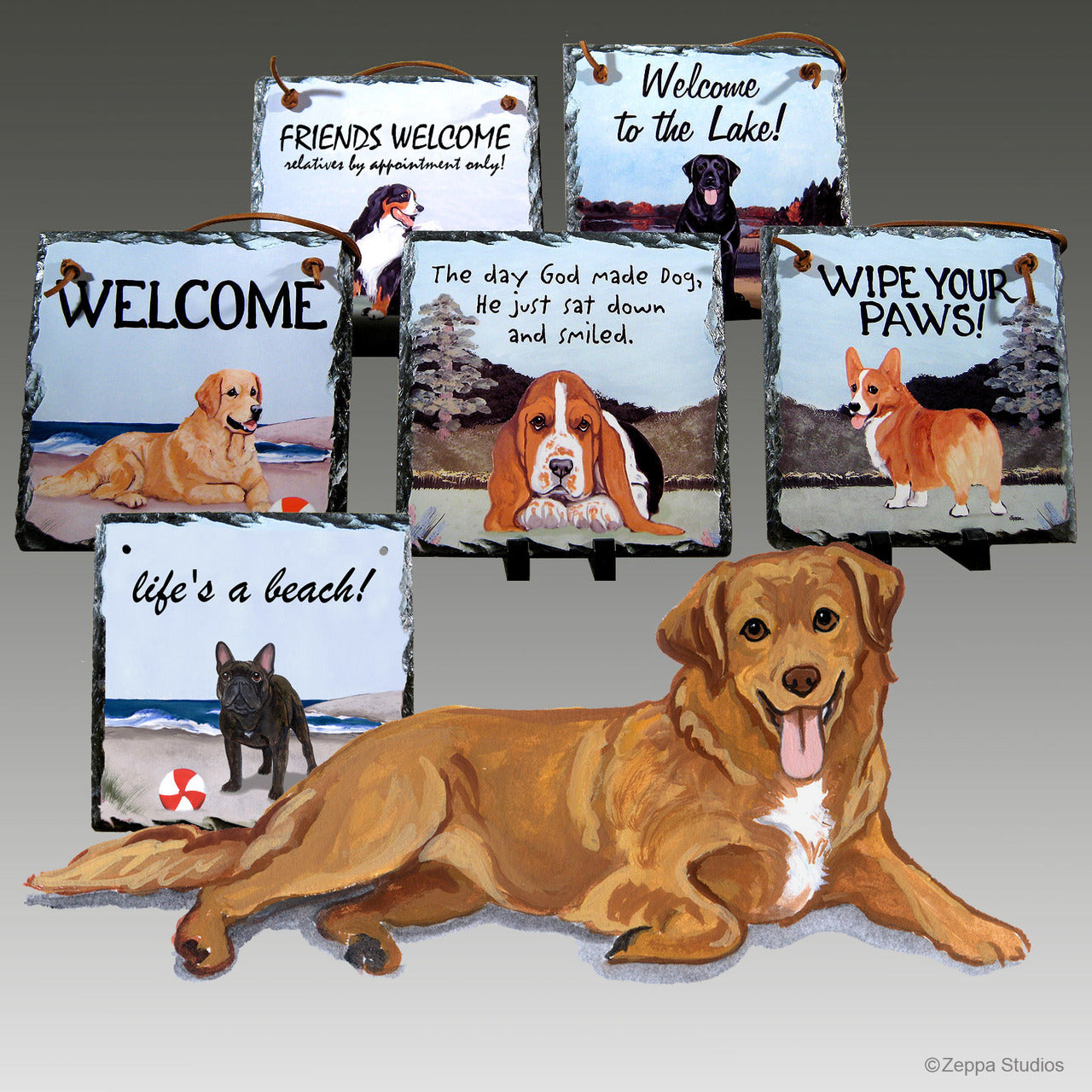 Nova Scotia Duck Tolling Retriever Slate Signs