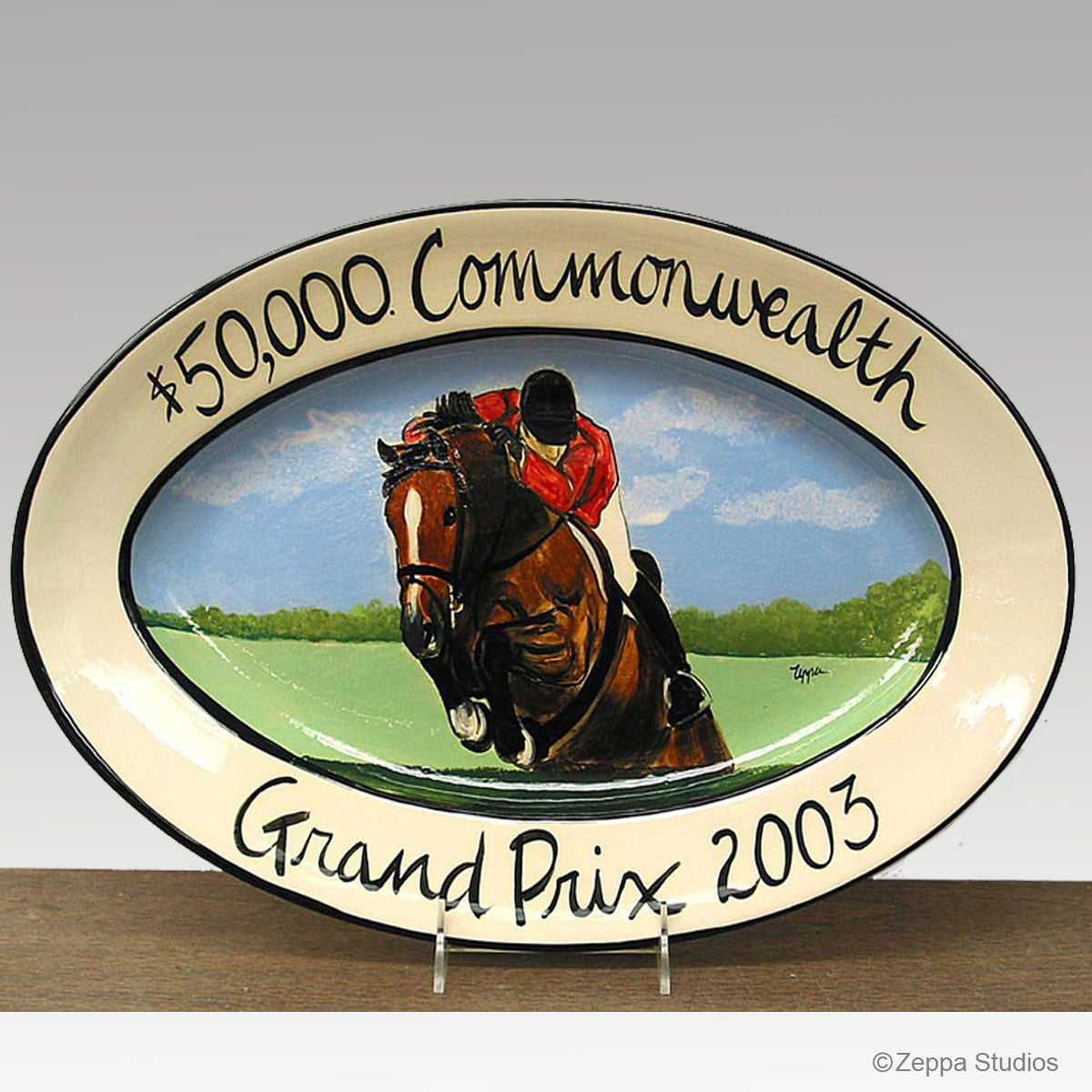 Hand Painted Message Oval Platter