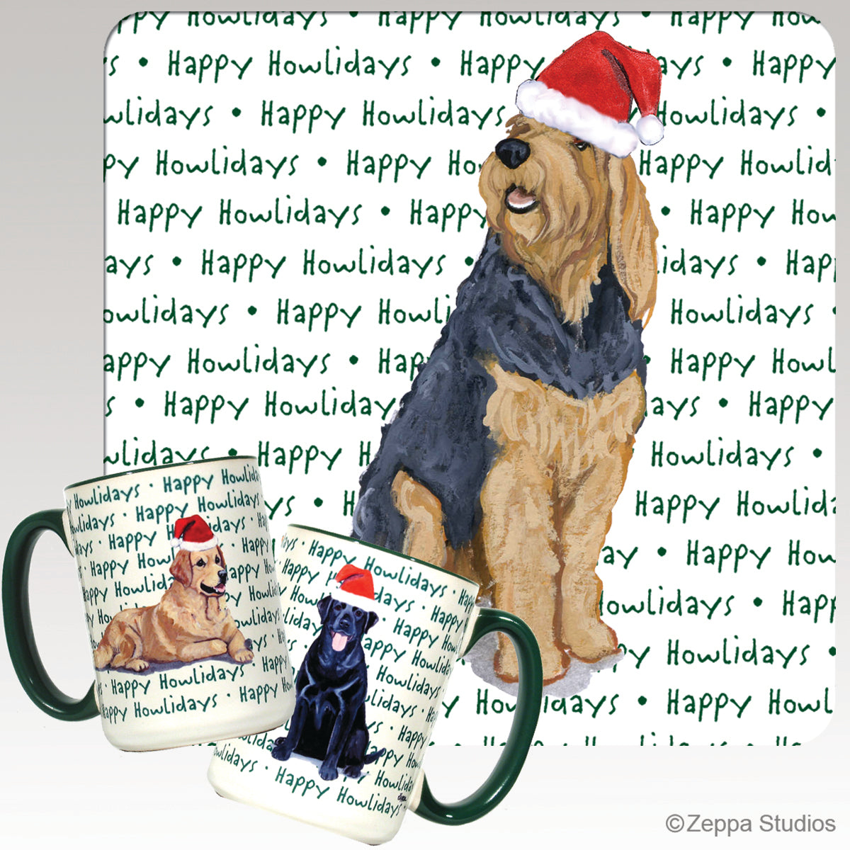 Otterhound Christmas Mugs