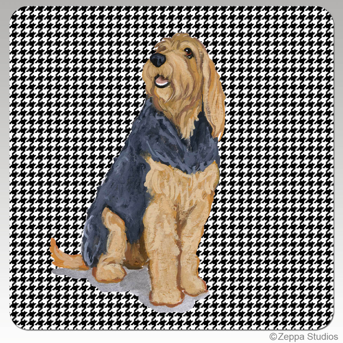 Otterhound Houndzstooth Coasters