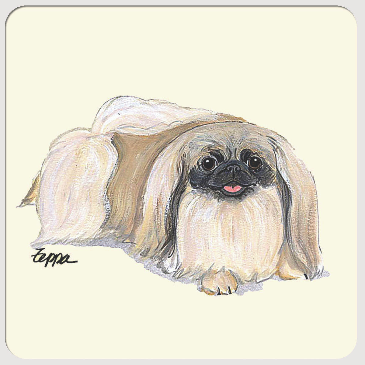 Pekingese Beverage Coasters