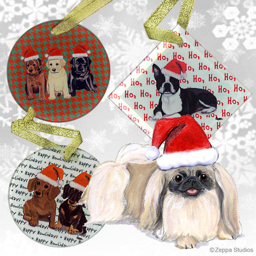 Pekingese Christmas Ornaments