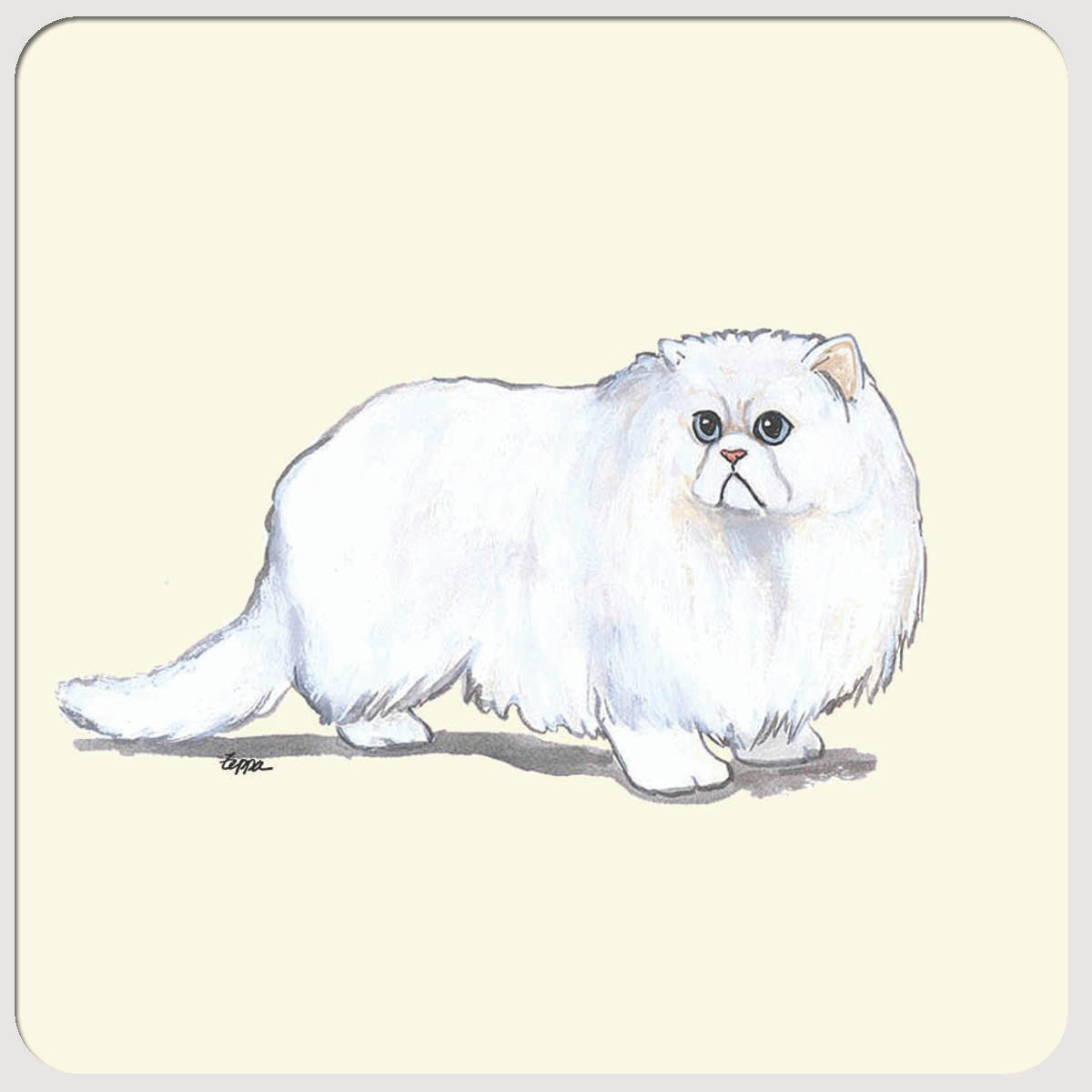 Persian Cat Beverage Coasters