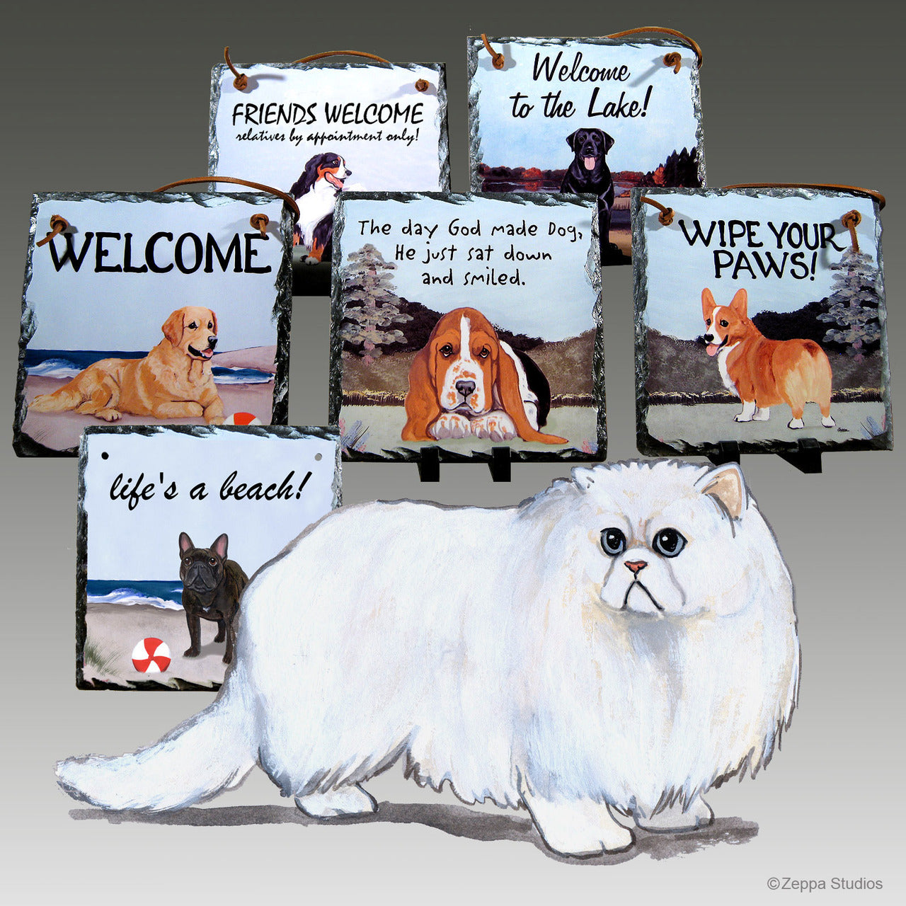 Persian Cat Slate Signs