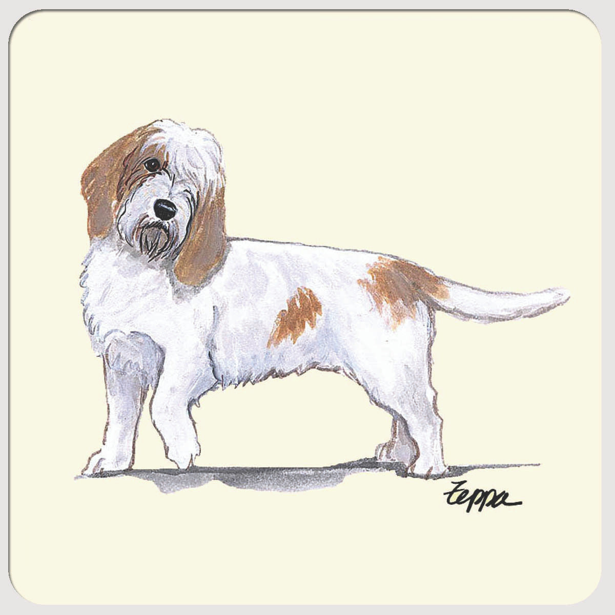 Petite Basset Griffon Vendeen Beverage Coasters