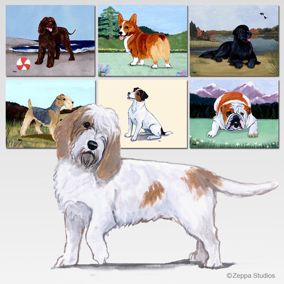 Petite Basset Griffon Vendeen Scenic Mouse Pad