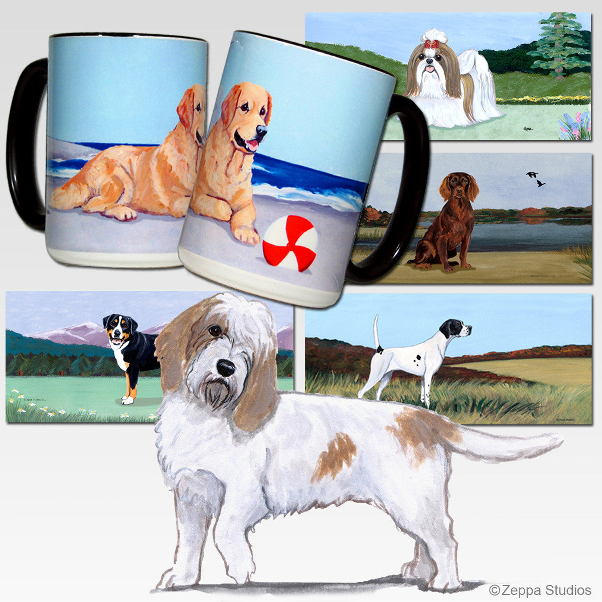 Petite Basset Griffon Vendeen Scenic Mug