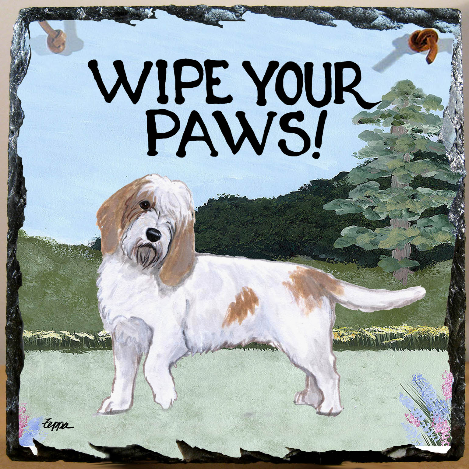 Petite Basset Griffon Vendeen Slate Signs