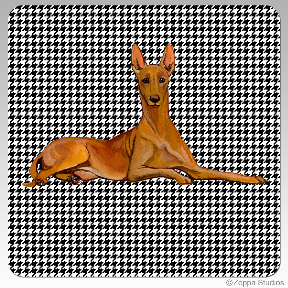 Pharaoh Hound Houndzstooth Coasters