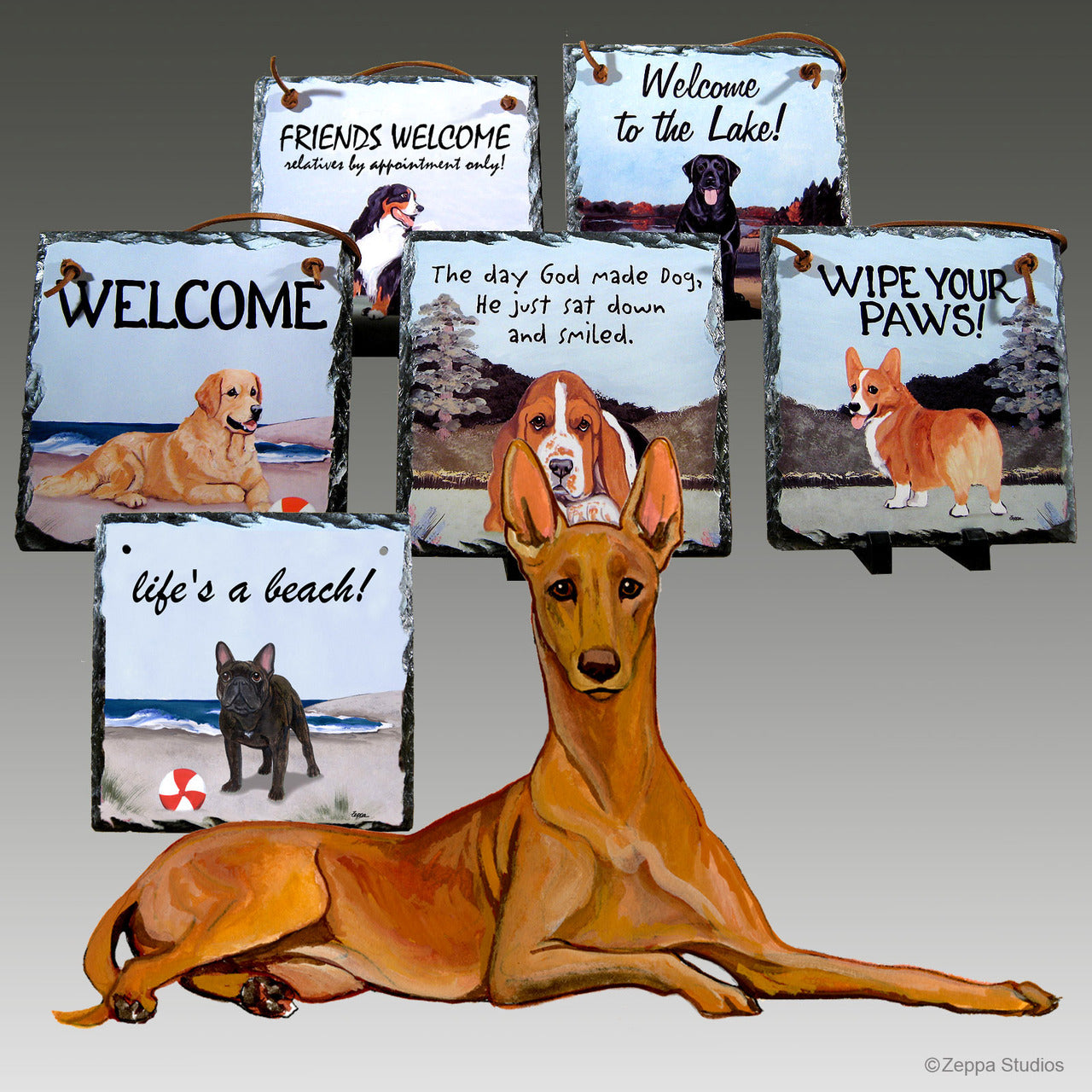 Pharaoh Hound Slate Signs