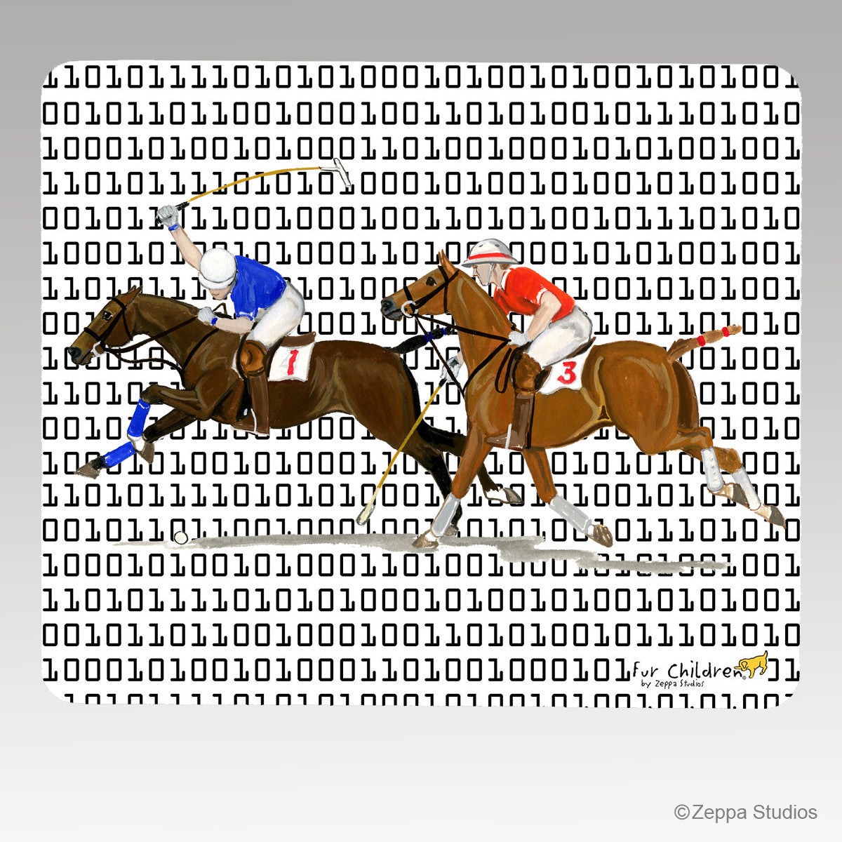Polo Binary Code Mouse Pad