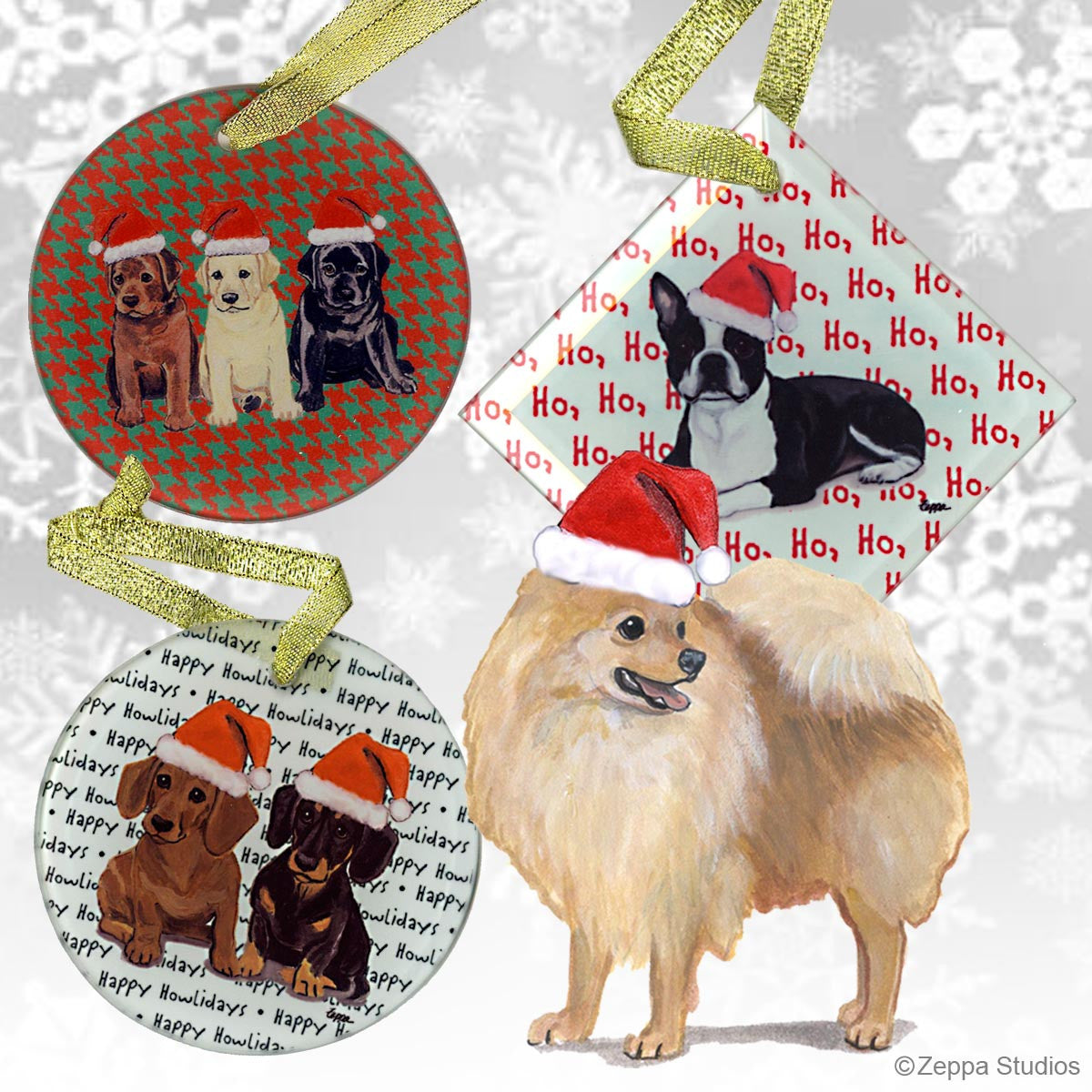 Pomeranian Christmas Ornaments