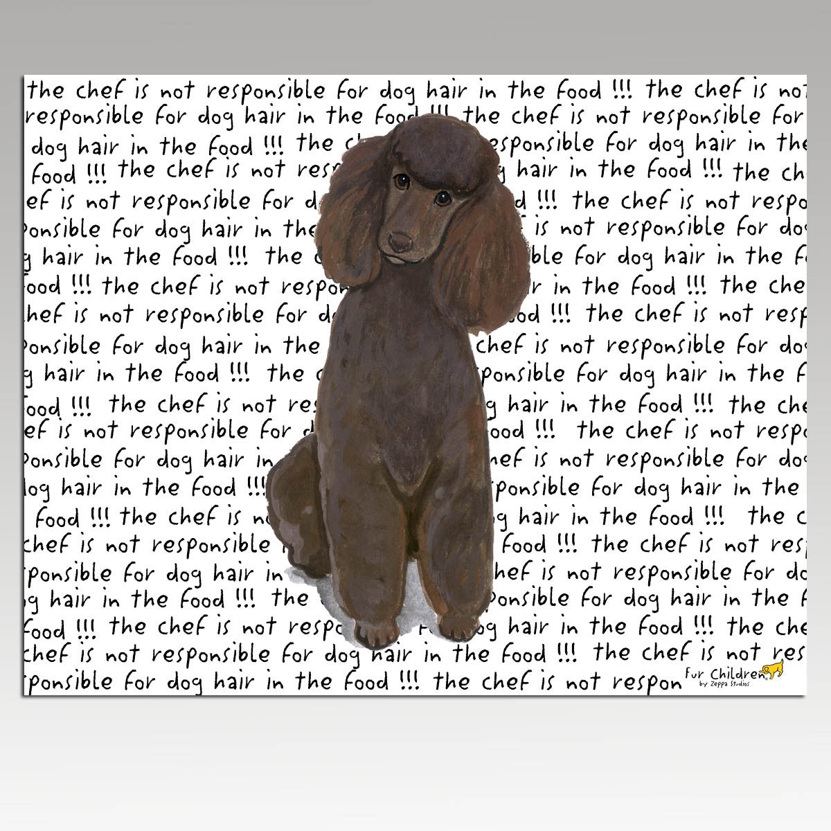 Chocolate Poodle Cutting Board