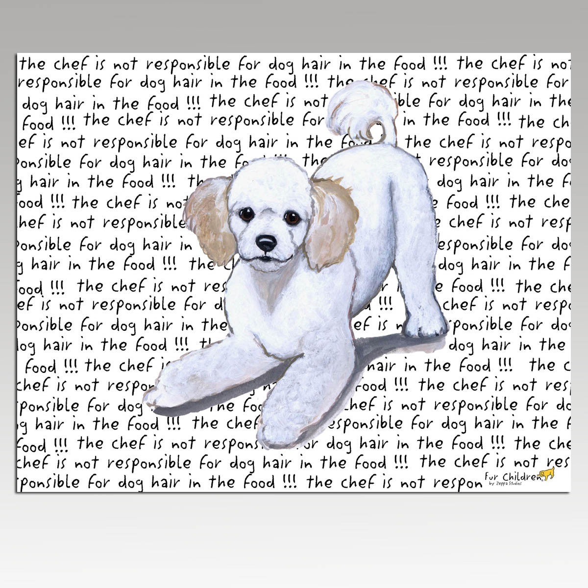 Poodle Puppy Cutting Board