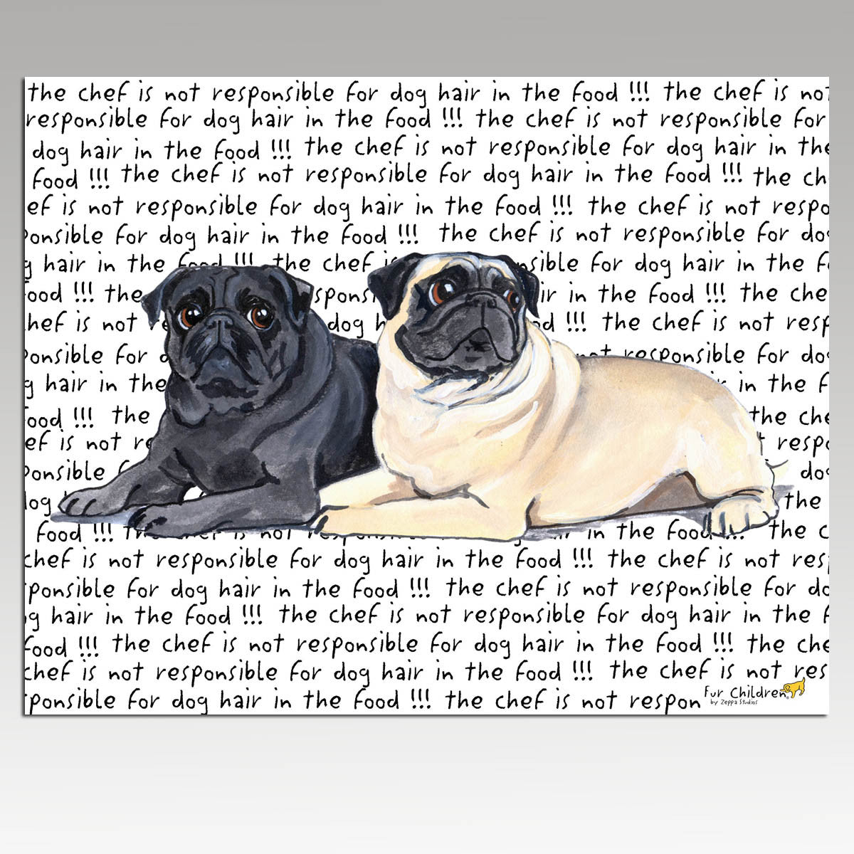 Pug Pair Cutting Board