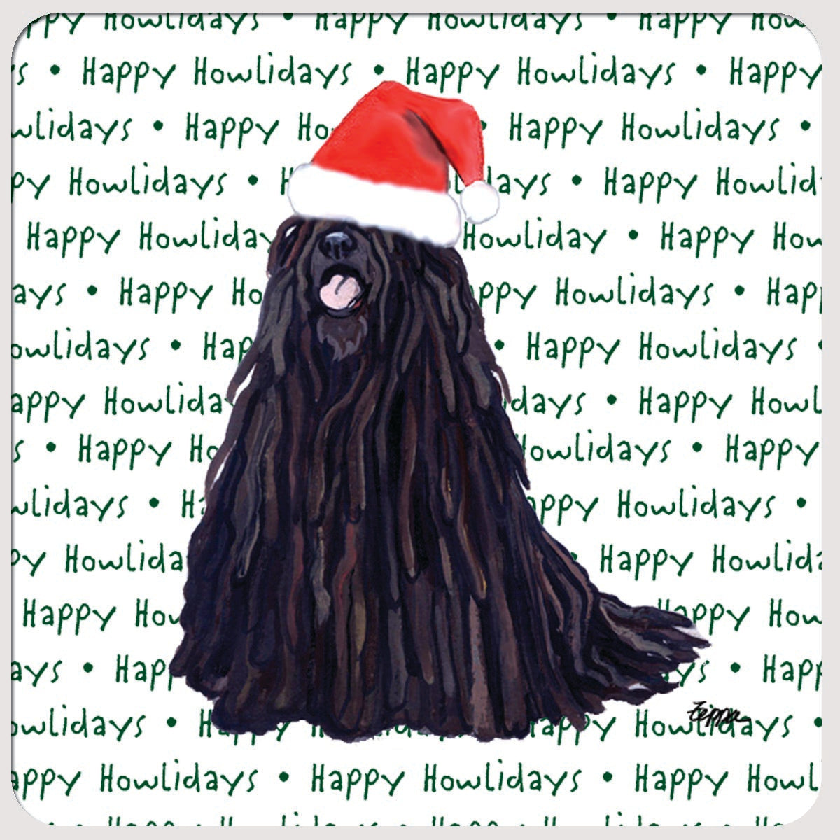 Puli Christmas Coasters