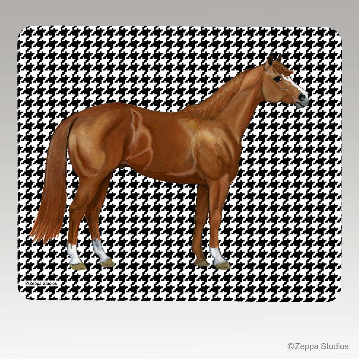 Quarter Horse Houndstooth Mouse Pads