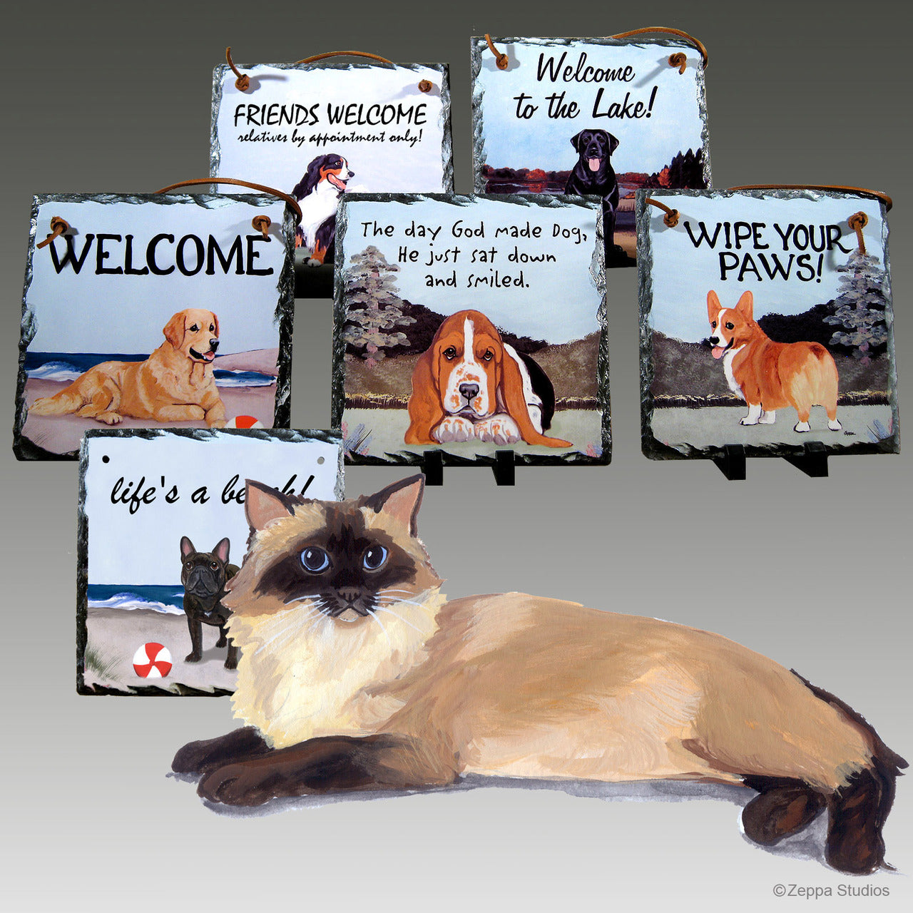 Rag Doll Cat Slate Signs