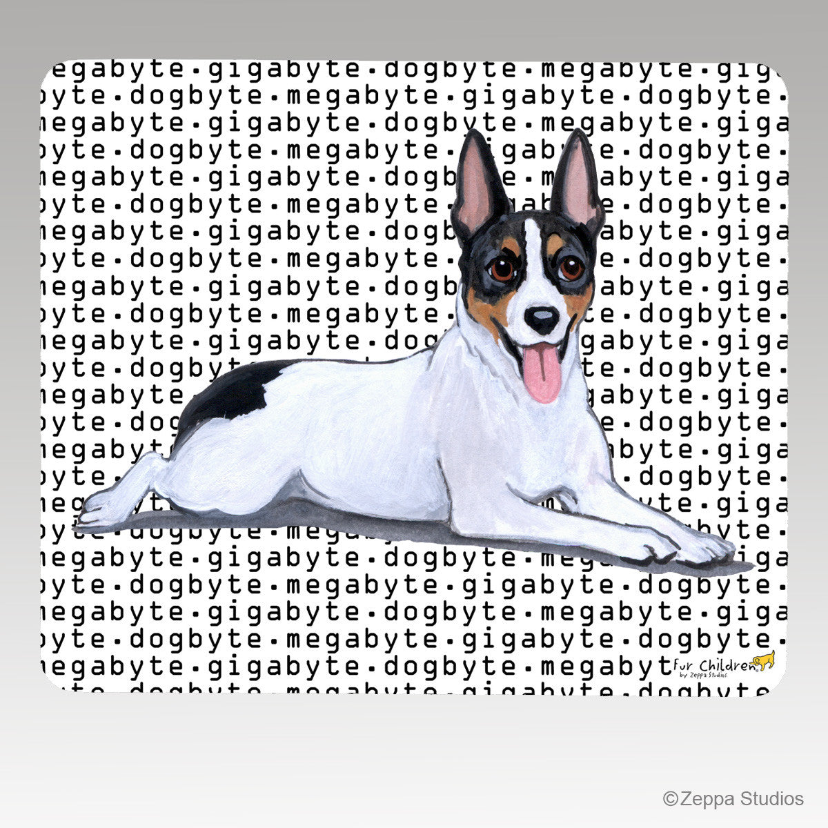 Rat Terrier Megabyte Mouse Pad - Rectangle