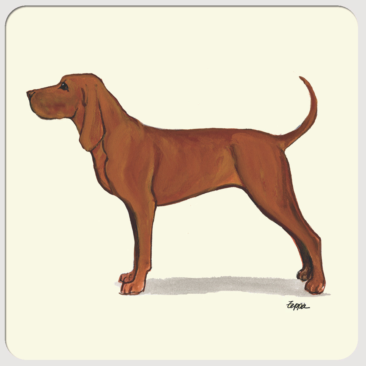 Redbone Coonhound Beverage Coasters