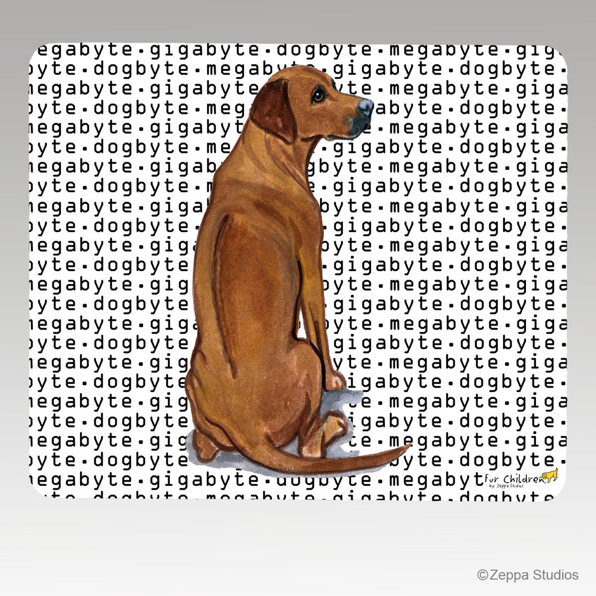 Rhodesian Ridgeback Megabyte Mouse Pad - Rectangle