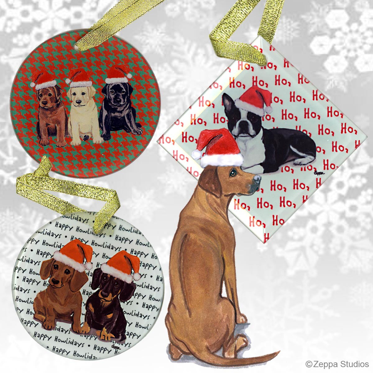 Rhodesian Ridgeback Christmas Ornaments