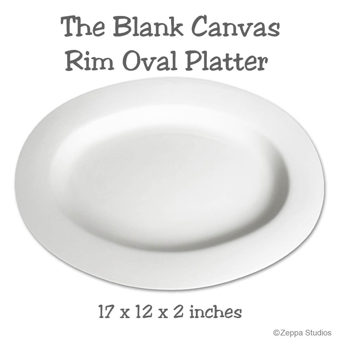 Hand Painted Message Style Rim Platter