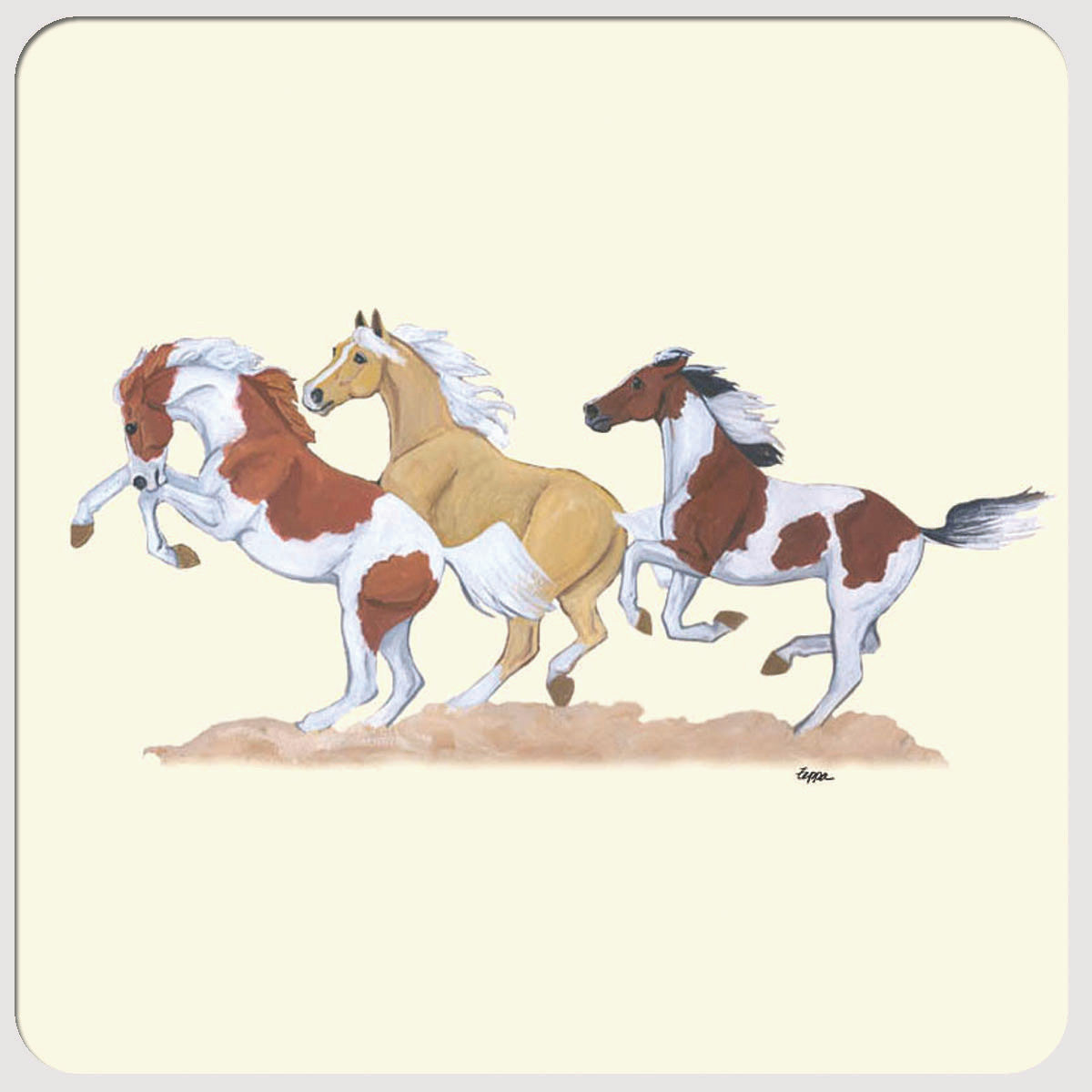 Wild Horses Beverage Coasters