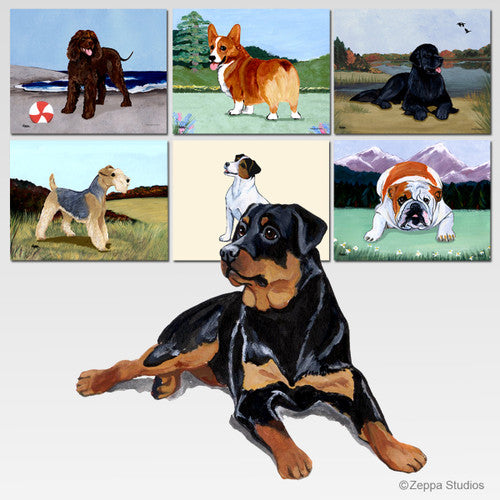 Rottweiler Scenic Cutting Board