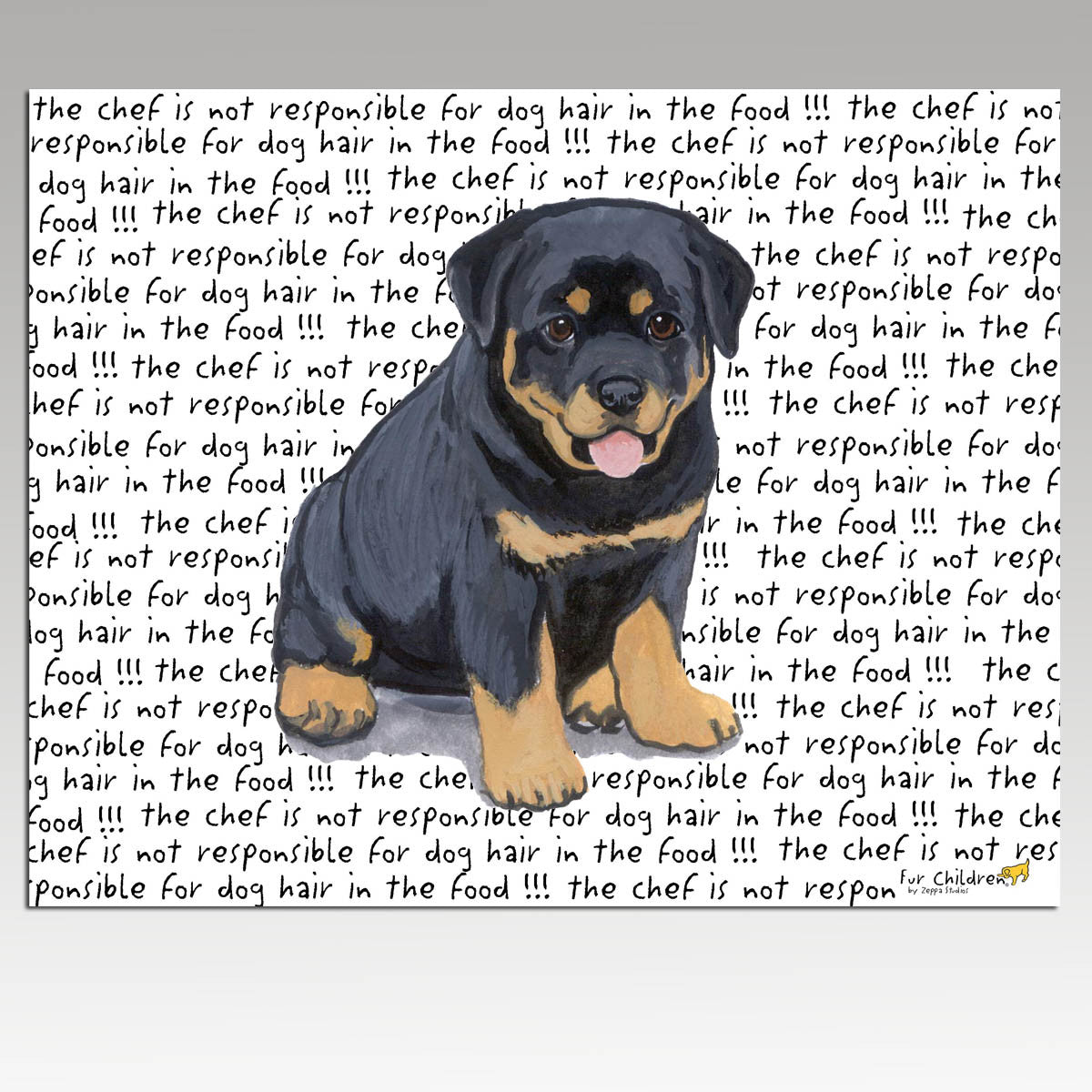 Rottweiler Puppy Cutting Board