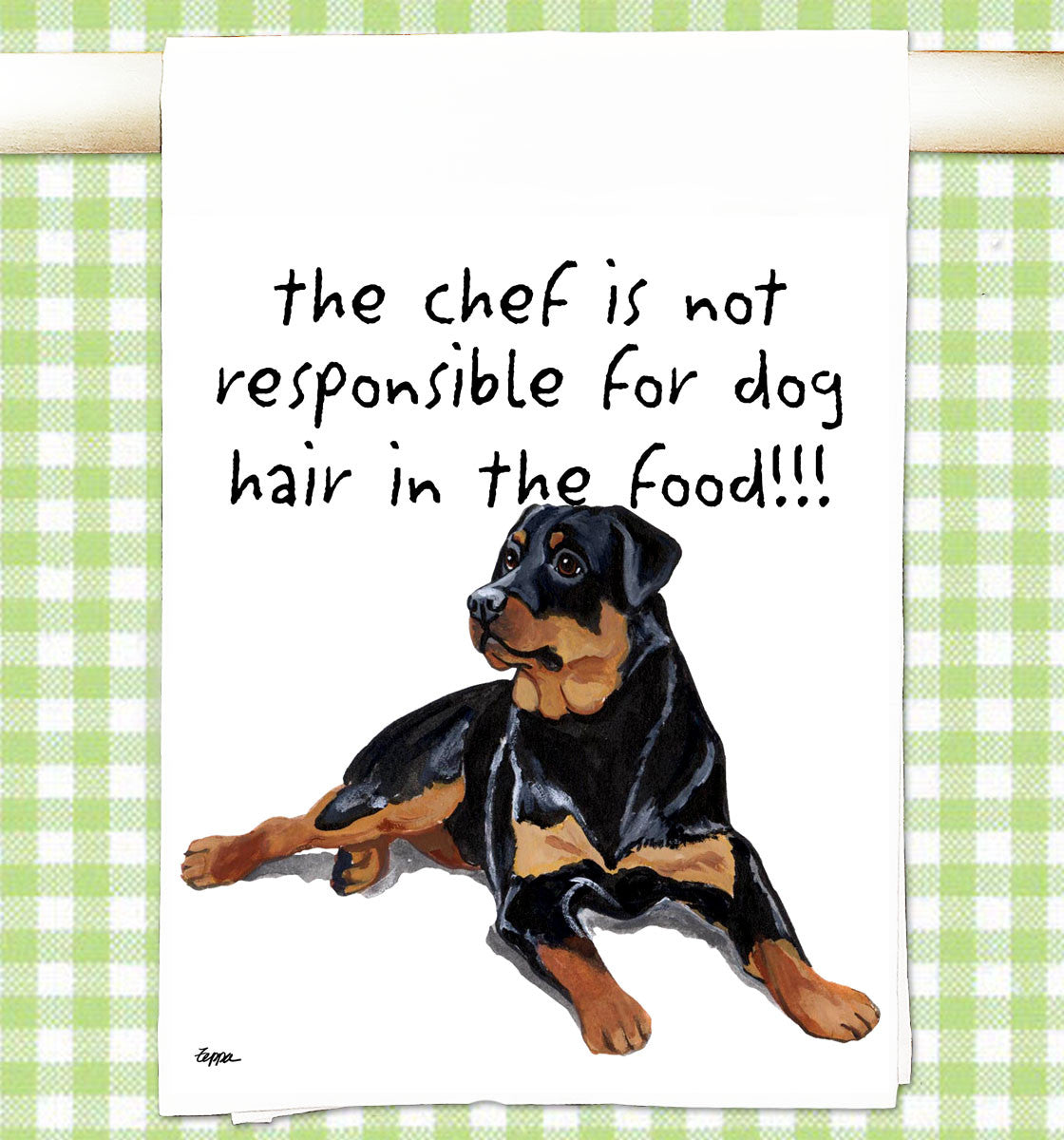 Rottweiler Flour Sack Kitchen Towel