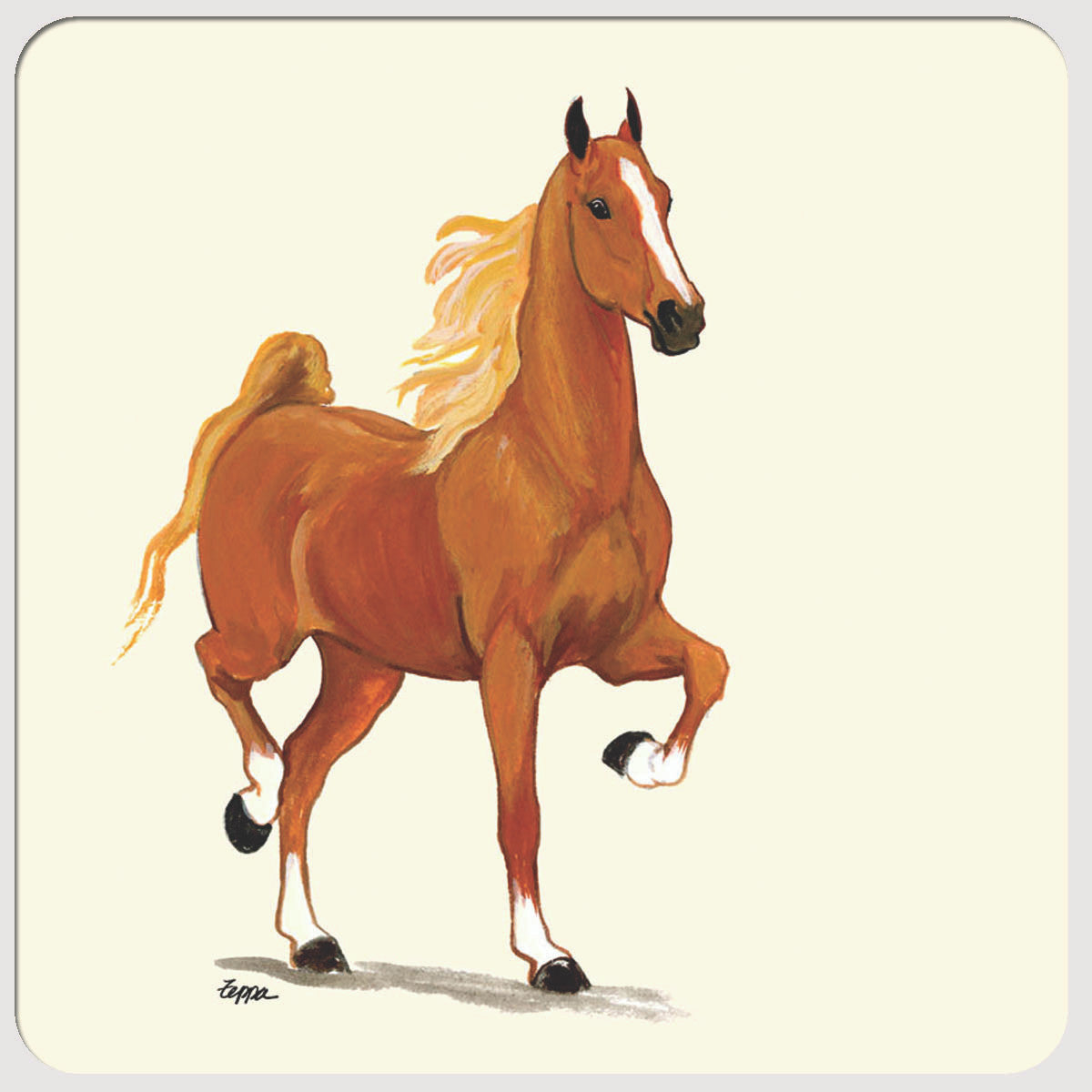 Saddlebred Horse Beverage Coasters
