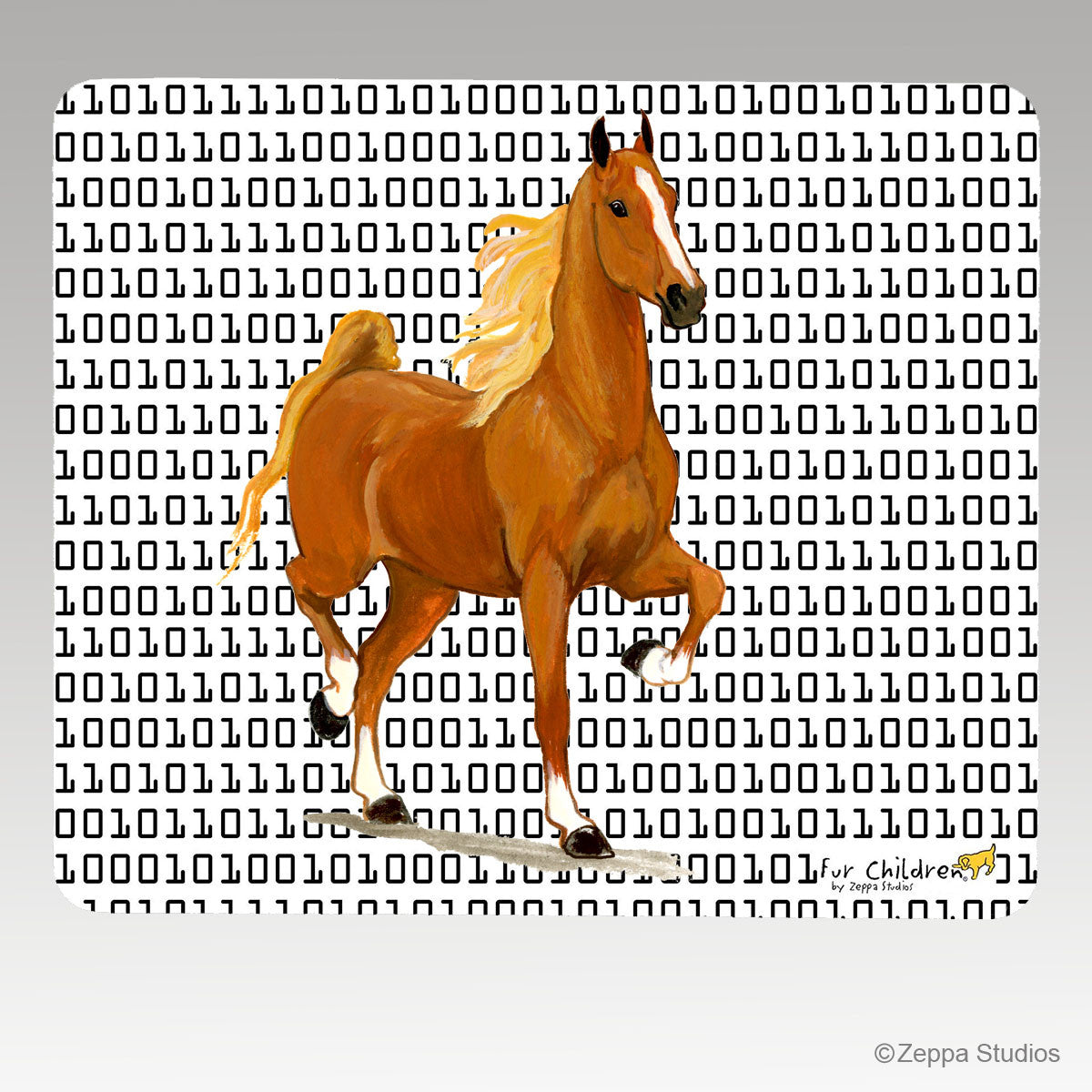 Saddlebred Horse Rectangular Megabyte Mouse Pad