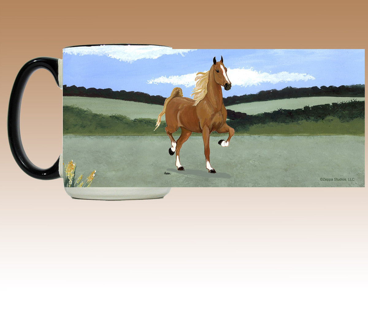 Saddlebred Horse Scenic Mug