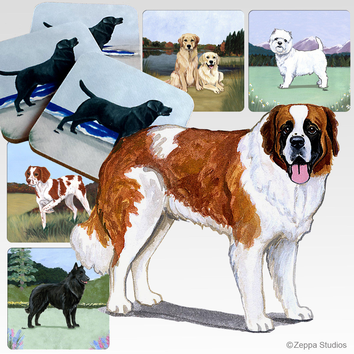 Saint Bernard Scenic Coasters