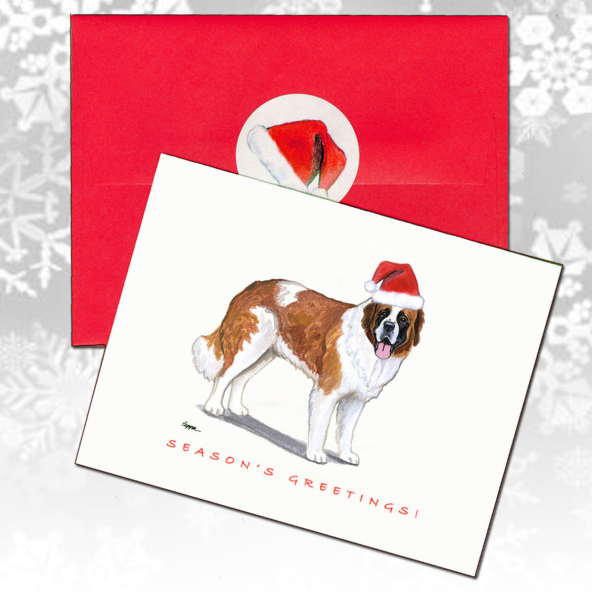 Saint Bernard Christmas Cards