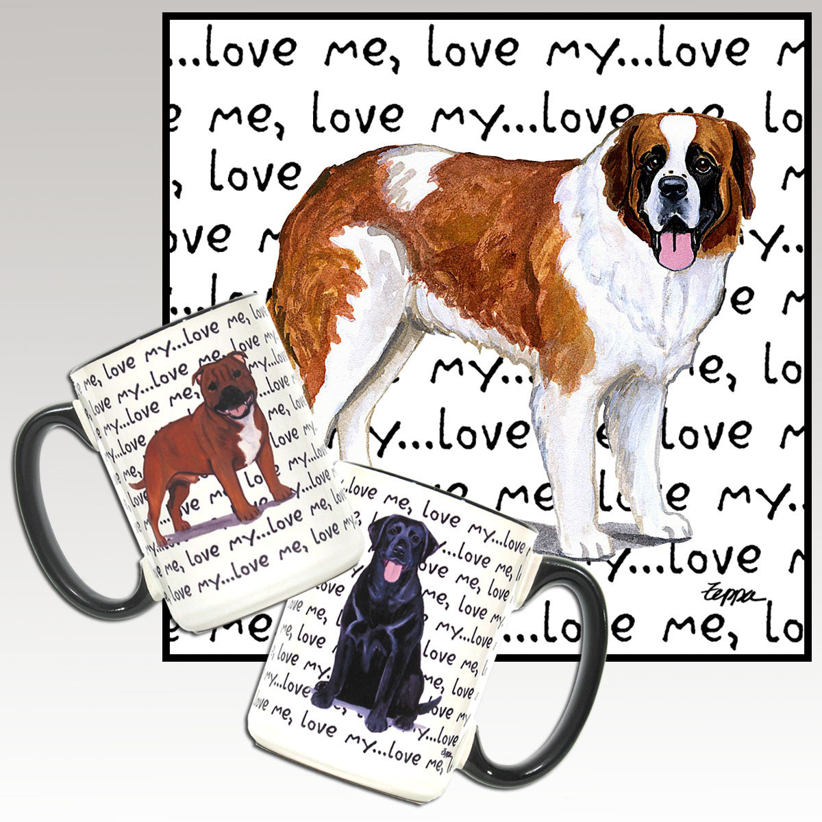 Saint Bernard Love Me Mug