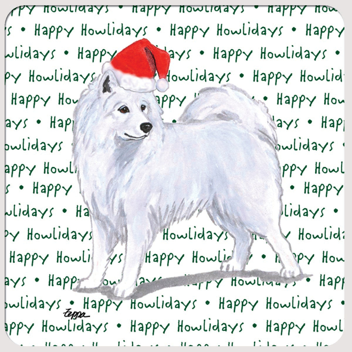 Samoyed Christmas Coasters