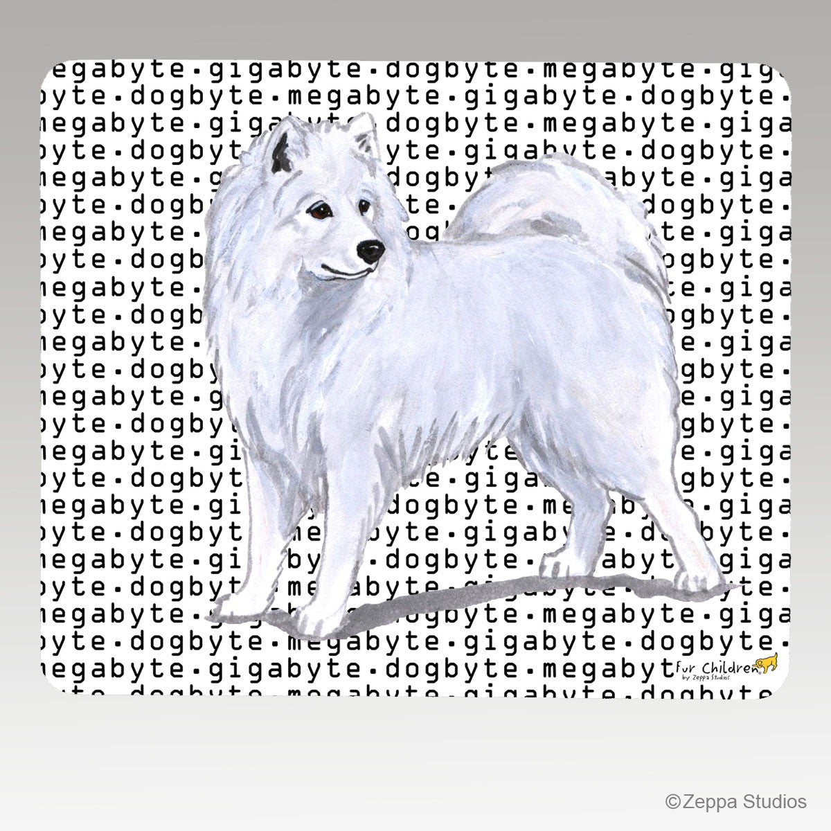 Samoyed Megabyte Mouse Pad - Rectangle