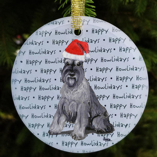 Schnauzer Christmas Ornaments
