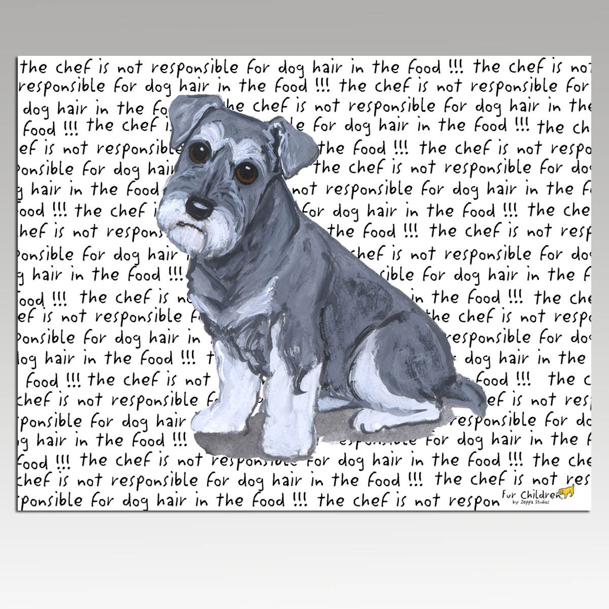 Schnauzer Puppy Cutting Board