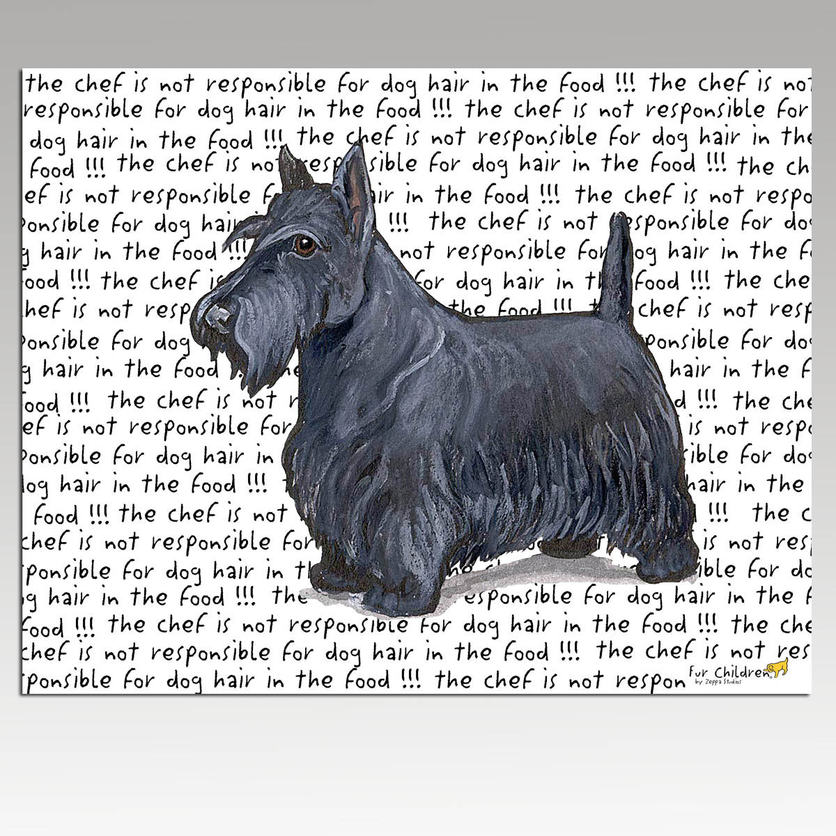 Scottish Terrier Message Cutting Board - Rectangle