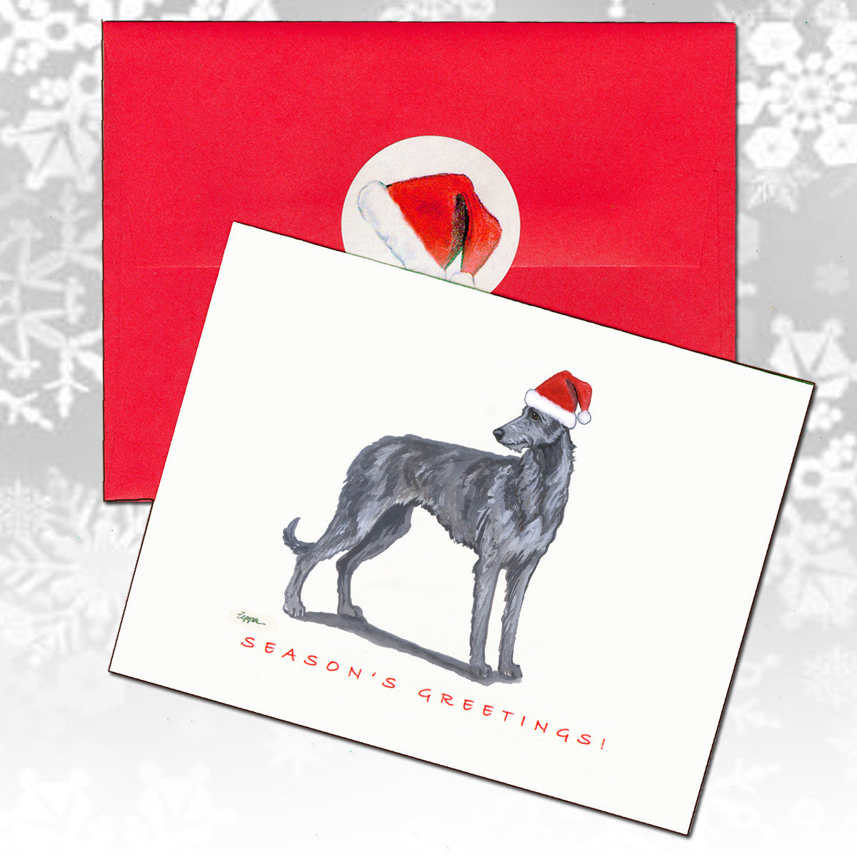 Scottish Deerhound Christmas Cards