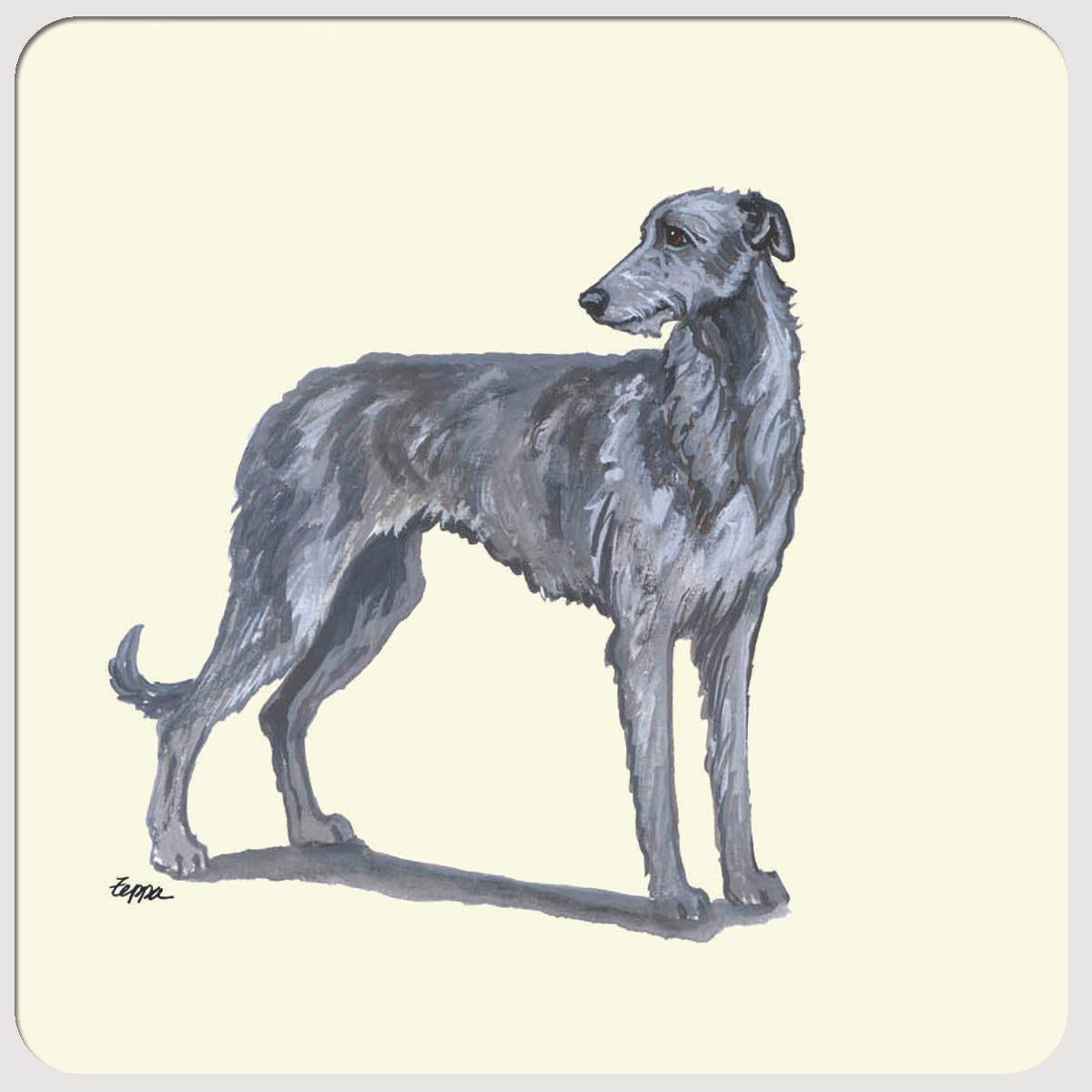 Scottish Deerhound Beverage Coasters