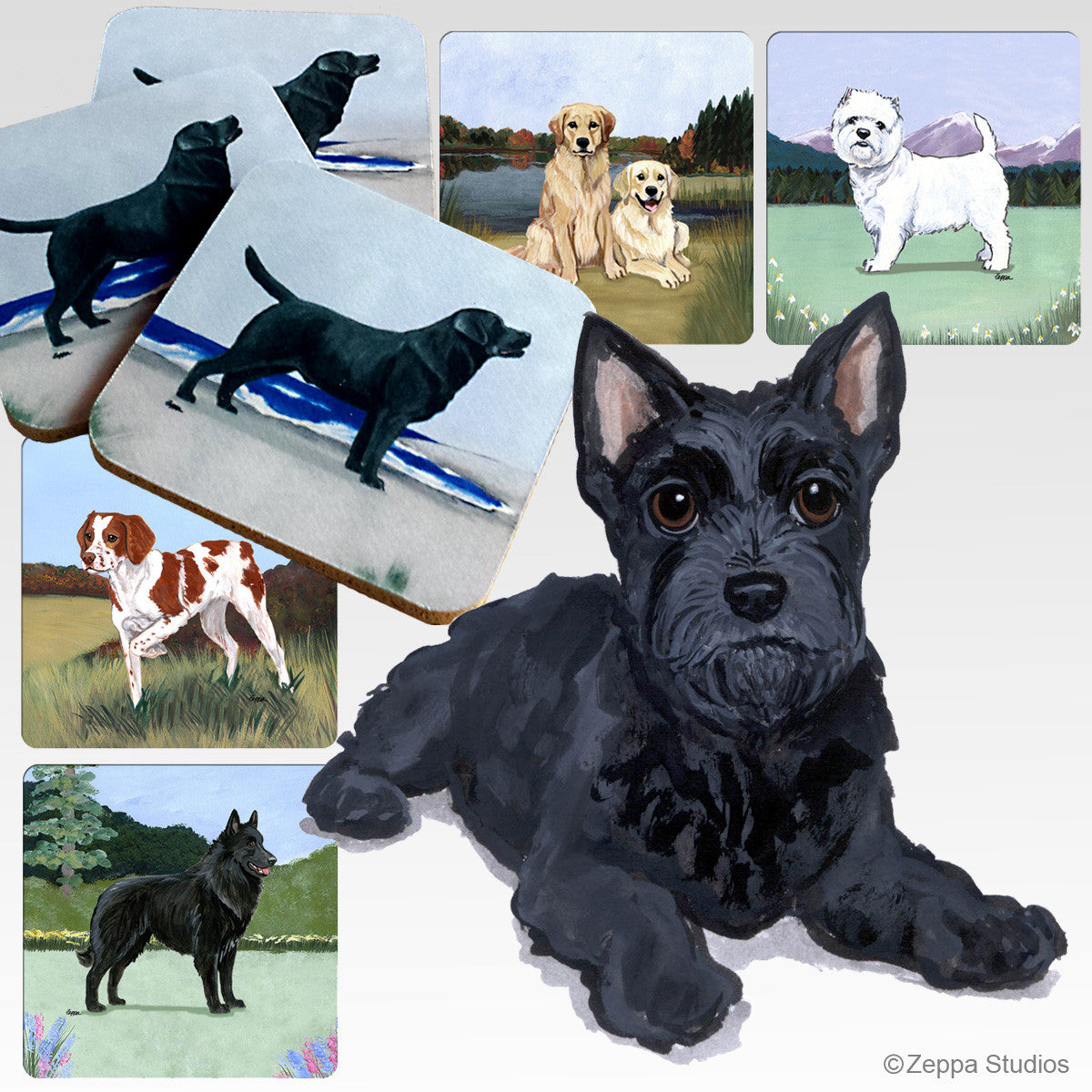 Scottish Terrier Puppy Cuttting Board