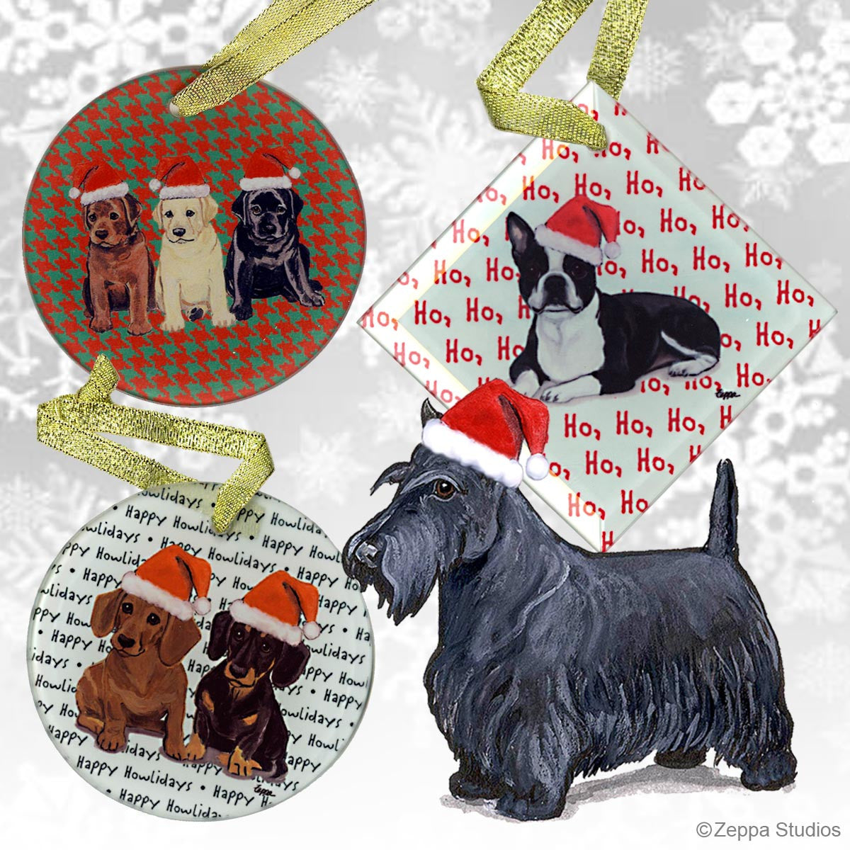 Scottish Terrier Christmas Ornaments