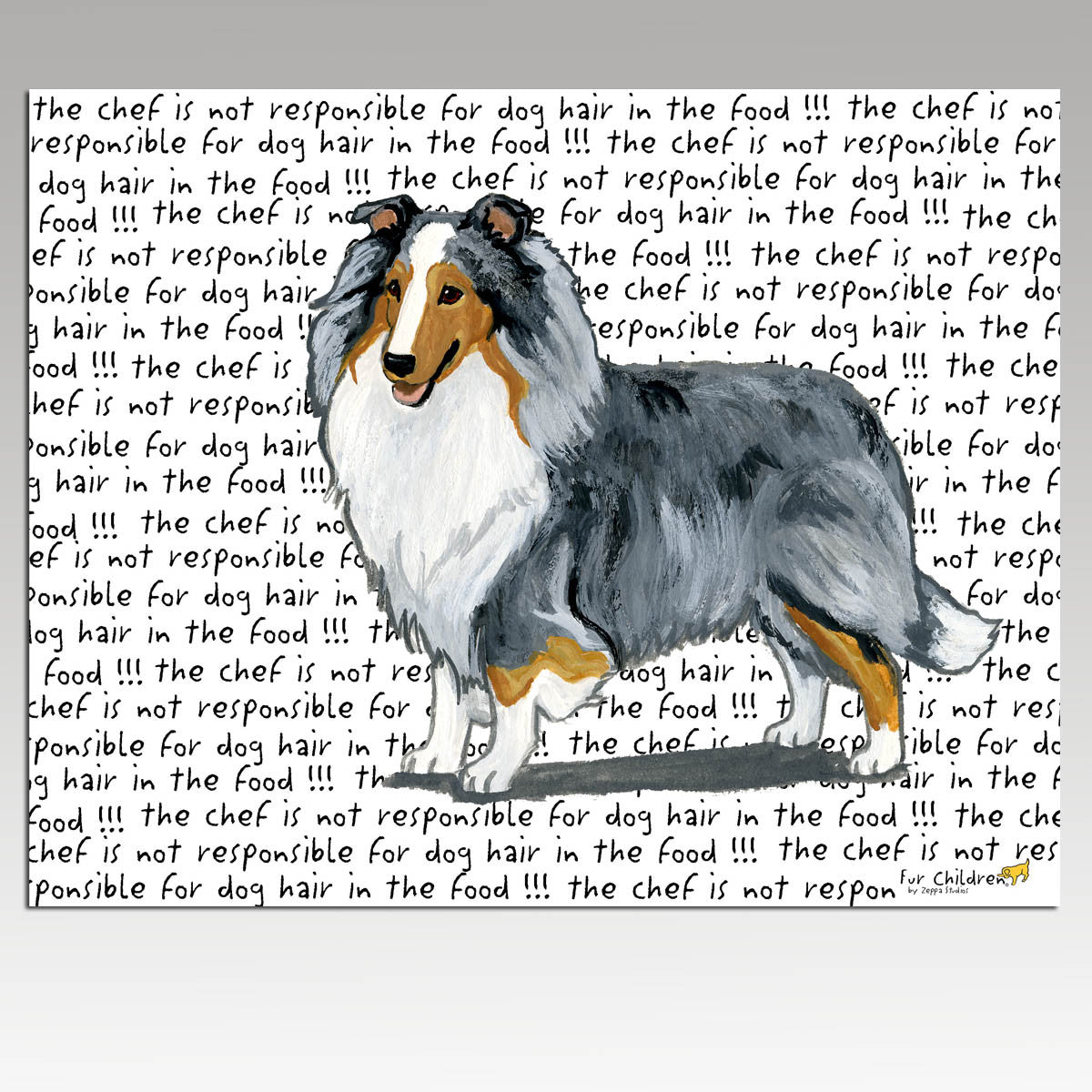 Blue Merle Shetland Sheepdog Cutting Board