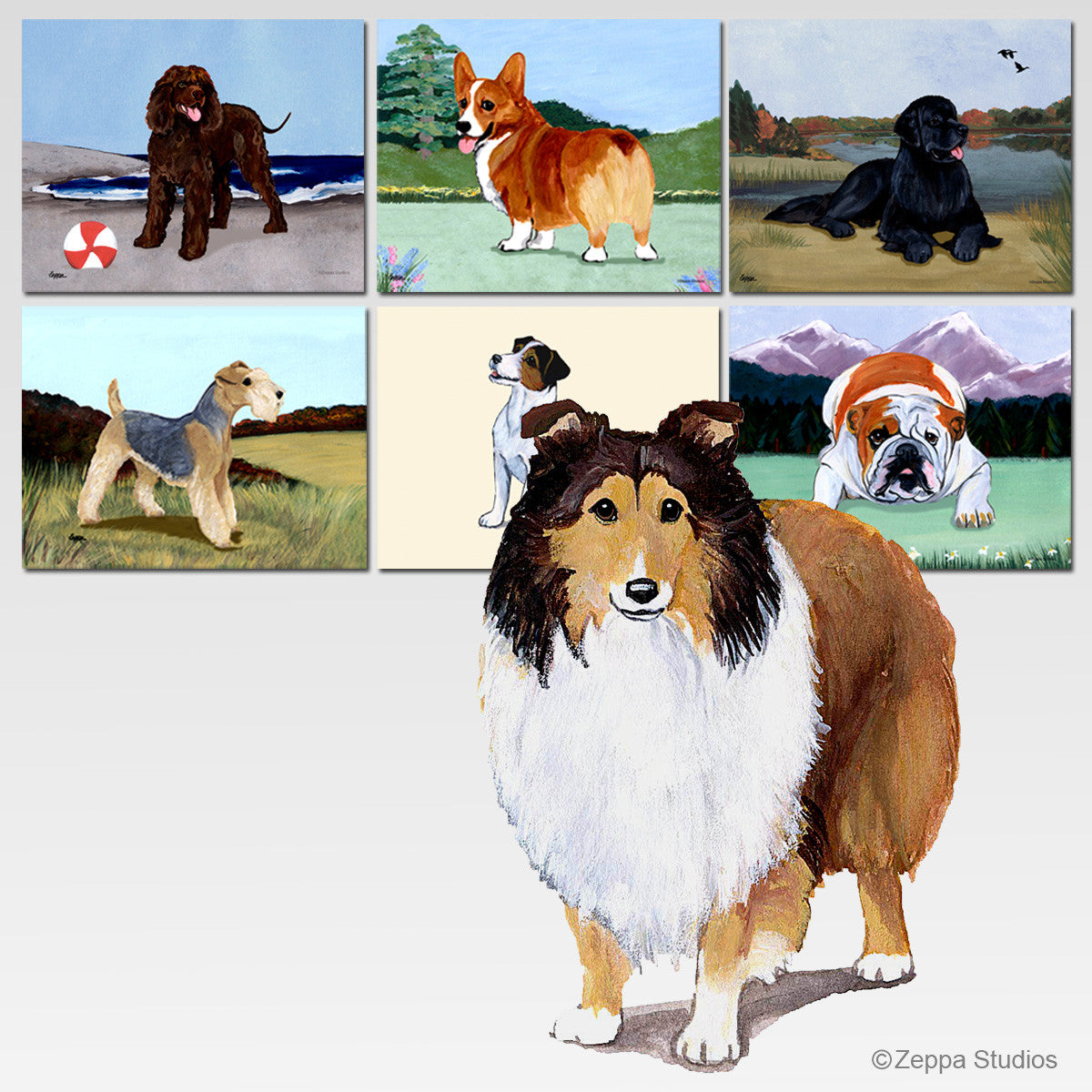 Shetland Sheepdog Cutting Board